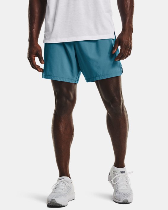 Men's UA Speedpocket 7" Shorts, Blue, pdpMainDesktop image number 0